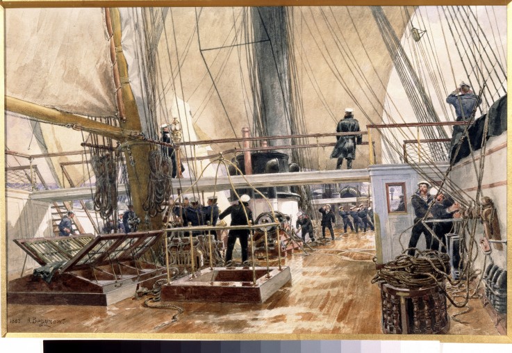 The frigate Svetlana à Alexander Karlovich Beggrow