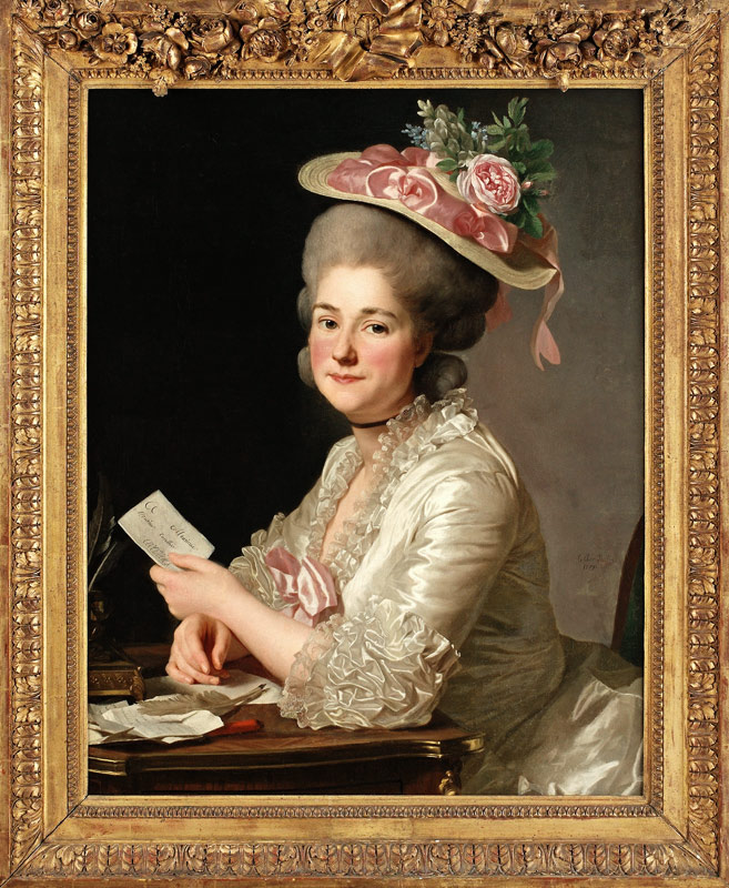 Portrait of Marie Emilie Cuivilliers, née Boucher à Alexander Roslin