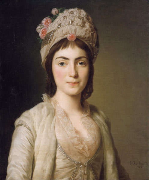 Portrait of Zoie Ghica, the Princess of Moldavia à Alexander Roslin