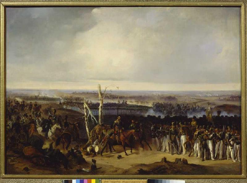 Le régiment Ismailow pendant la bataille de Borodino à Alexander von Kotzebue