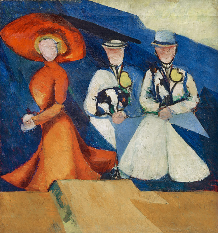Three female figures, 1909-1910 à Alexandra Exter