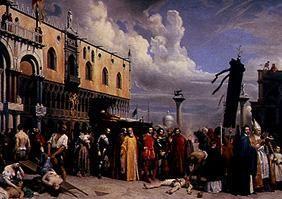 l'enterrement de le Titien pendant la peste à Venise 1576.