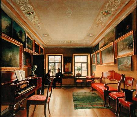 Interior of a Manor House à Alexej Wassiljewitsch Tyranow