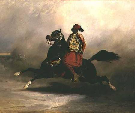 Nubian Horseman at the Gallop à Alfred Dedreux