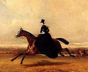 Reine Victoria à cheval