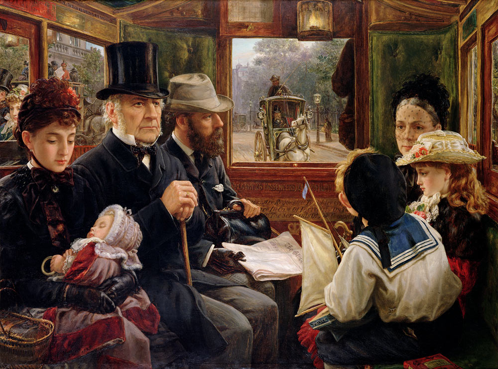 Omnibus sur le chemin de Piccadilly Circus à Alfred Morgan