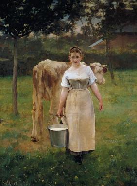 La fille avec l'auge laitière