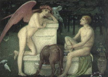 Eros and Ganymede à Alfred Sacheverell Coke