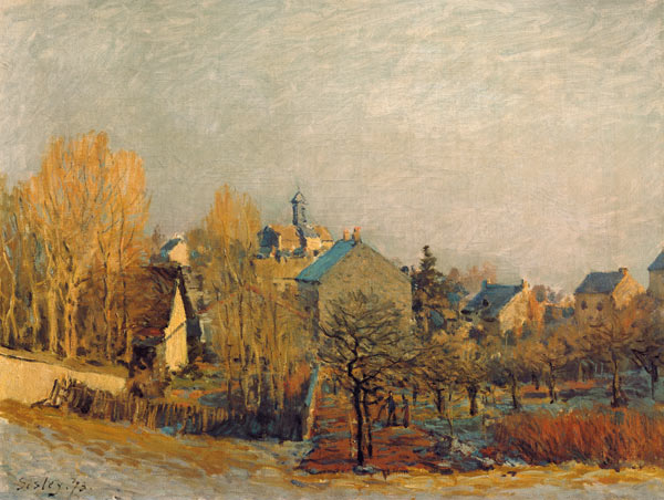 A.Sisley / Frost in Louveciennes / 1873 à Alfred Sisley
