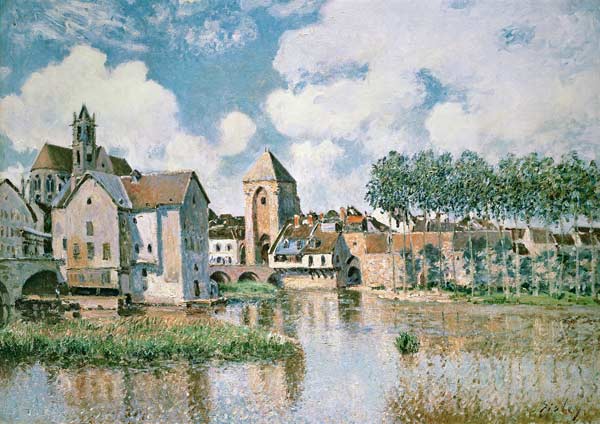 Moret-sur-Loing, the Porte de Bourgogne à Alfred Sisley