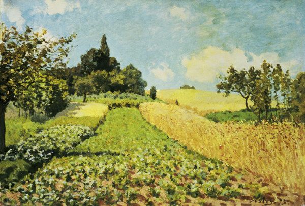 Sisley / Wheat field / 1873 (?) à Alfred Sisley