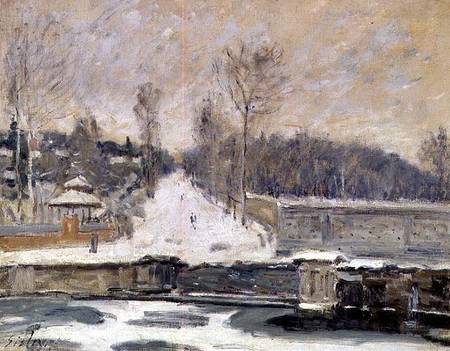 The Watering Place at Marly-le-Roi à Alfred Sisley