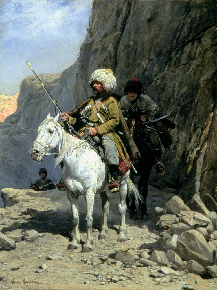 Circassians Patrol à Alfred von Wierusz-Kowalski