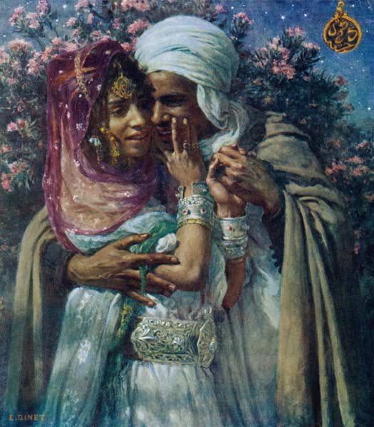 Légende arabe, esclave d'amour, lumière des yeux à Alphonse Etienne Dinet