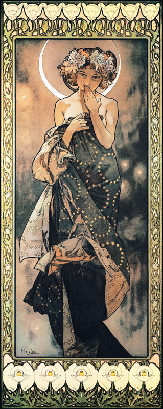 The Moon and the Stars: The Moon à Alphonse Mucha