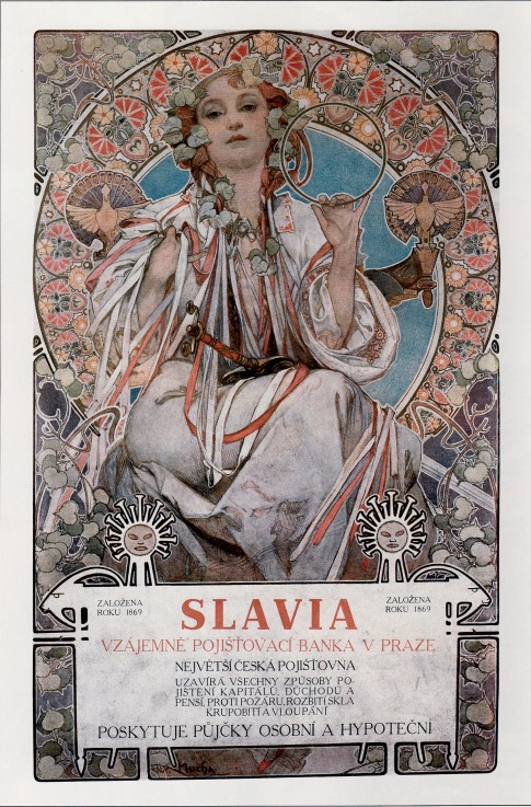 Slavia (Poster) à Alphonse Mucha