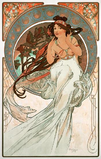 Quatre arts : La musique. 1898