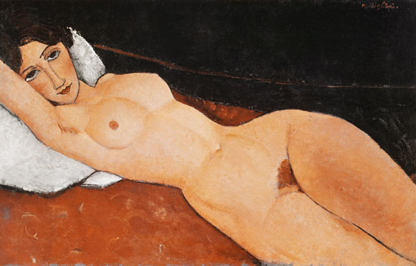 Nu féminin allongé à Amadeo Modigliani
