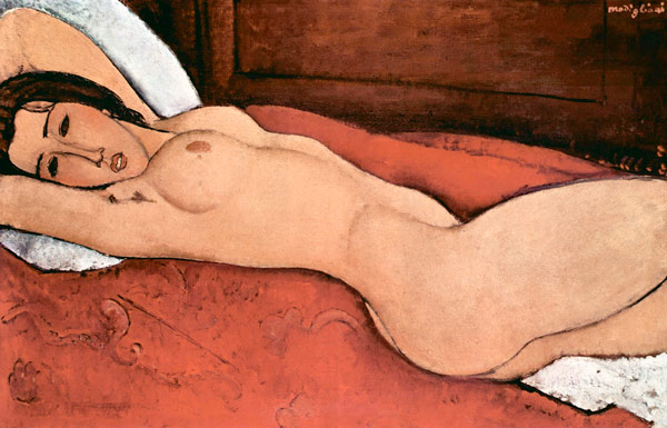 Liegender Akt mit verschränkten Armen
 à Amadeo Modigliani