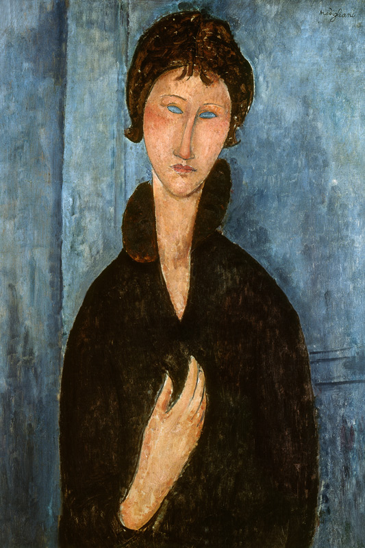 Woman with Blue Eyes à Amadeo Modigliani