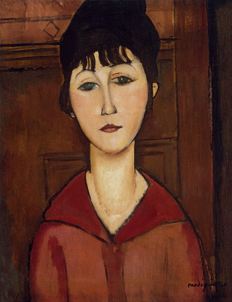 Visage de jeune fille à Amadeo Modigliani