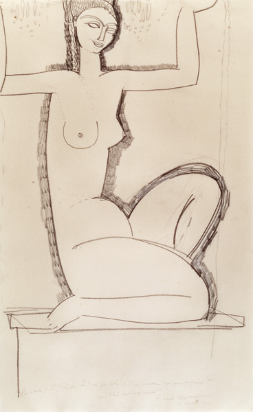 A.Modigliani, Caryatide, c.1911. à Amadeo Modigliani