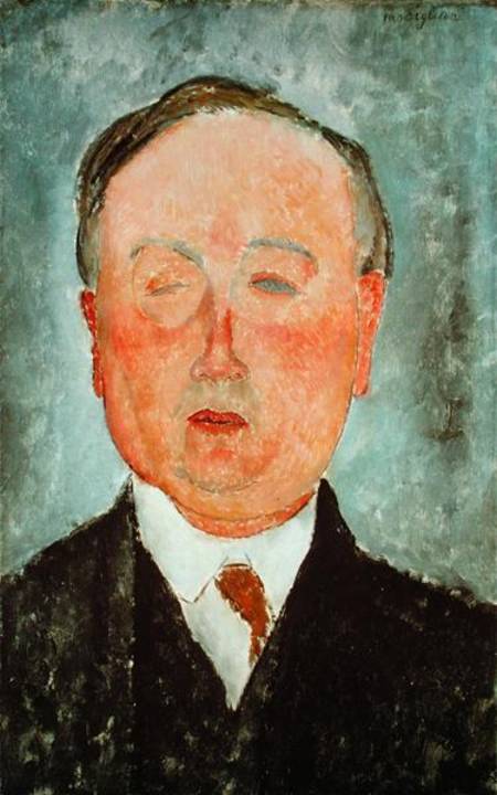 The Man with the Monocle, said to be Bidou à Amadeo Modigliani