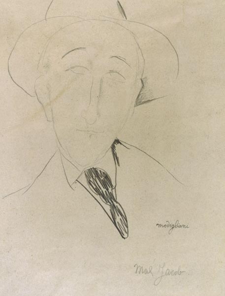 A.Modigliani, Portrait de Max Jacob,1915 à Amadeo Modigliani