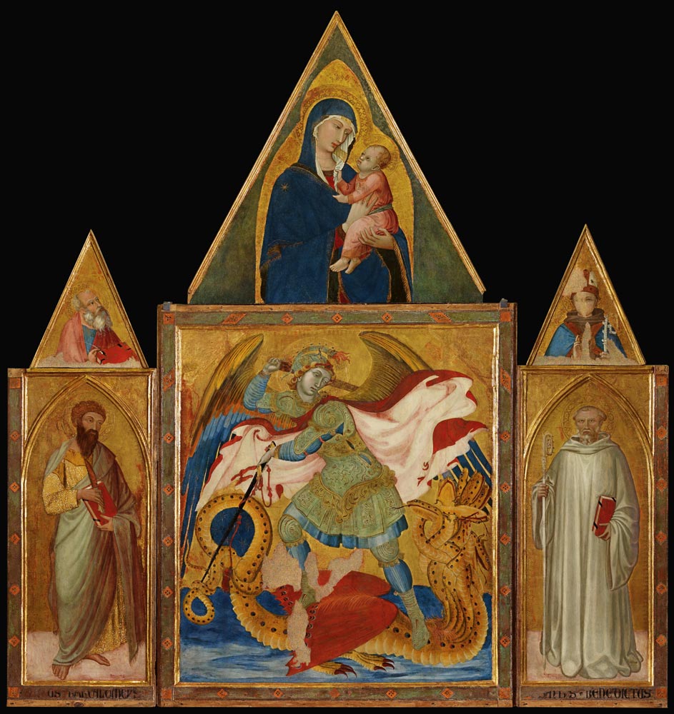 Rofeno Abbey Poliptych à Ambrogio Lorenzetti