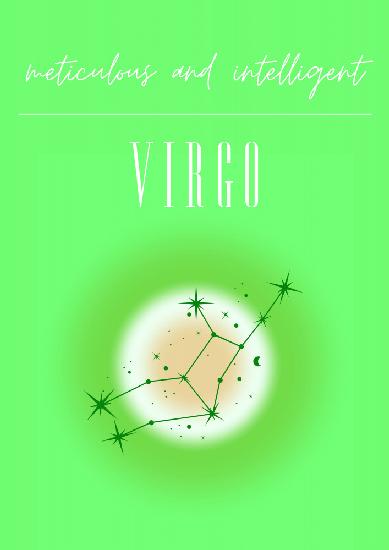 Virgo Zodiac Print Art