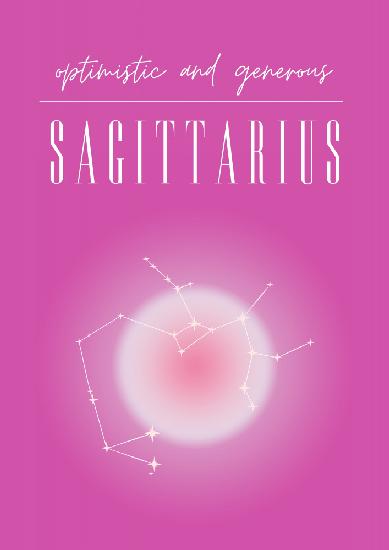 Sagittarius Zodiac Print Art