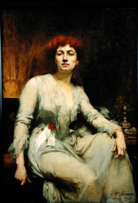 Portrait of Severine (1855-1929) à Amelie Beaury-Saurel