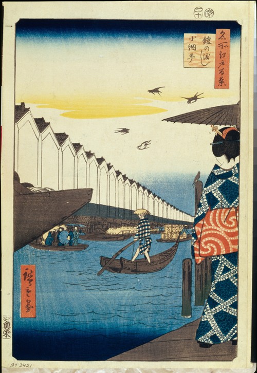 Yoroi no watashi Koami-cho (One Hundred Famous Views of Edo) à Ando oder Utagawa Hiroshige
