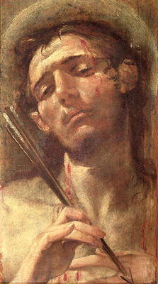 St. Sebastian (oil on panel) à Andrea Boscoli