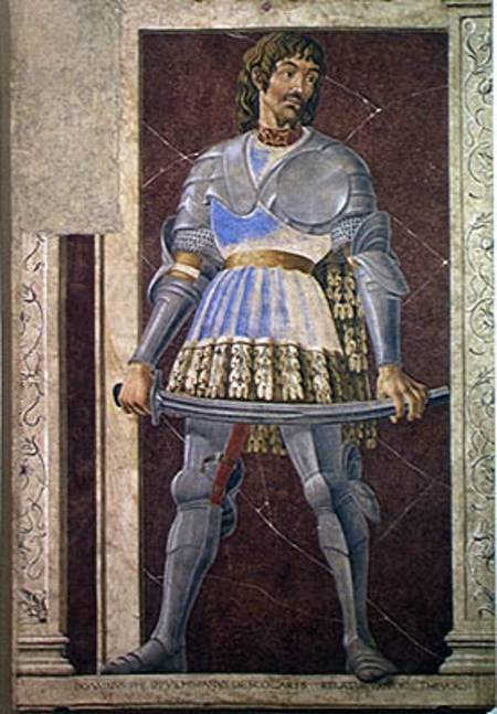 Pippo Spano (1369-1426) from the Villa Carducci series of famous men and women à Andrea del Castagno