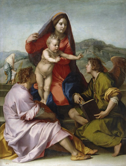 Madonna and Child with Saint Matthew and the Angel à Andrea del Sarto