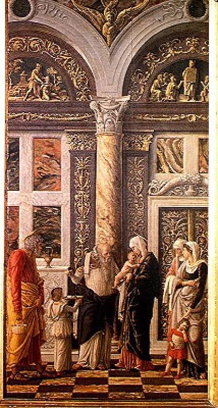 The Circumcision, central panel from the Altarpiece à Andrea Mantegna