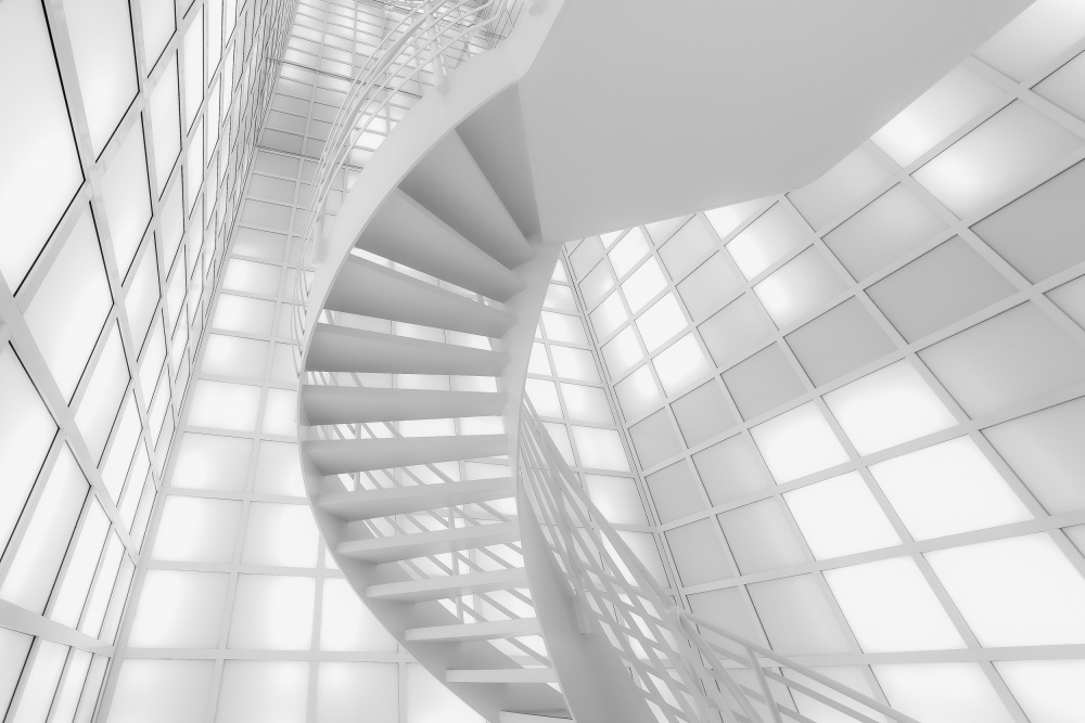 Stairs in White à Andreas Bauer