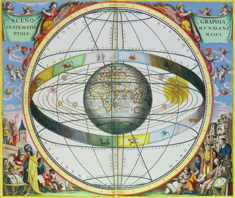 Map of Christian Constellations, from 'The Celestial Atlas, or The Harmony of the Universe' (Atlas c à Andreas Cellarius