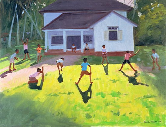 Cricket, Sri Lanka, 1998 (oil on canvas)  à Andrew  Macara