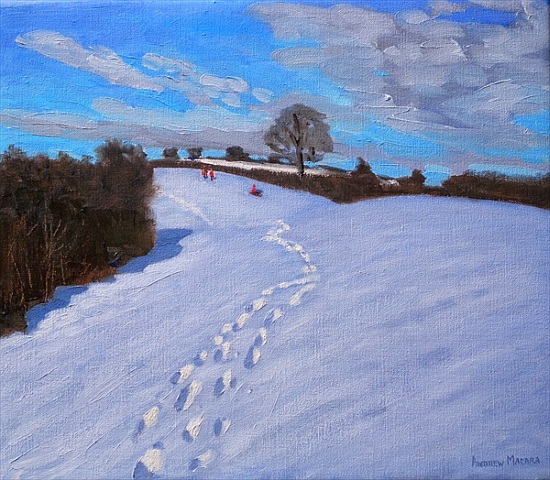 Footprints in the Snow à Andrew  Macara