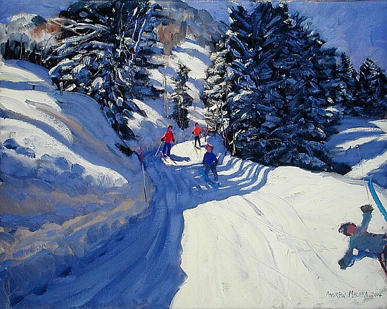 Ski Trail, Lofer, 2004 (oil on canvas)  à Andrew  Macara