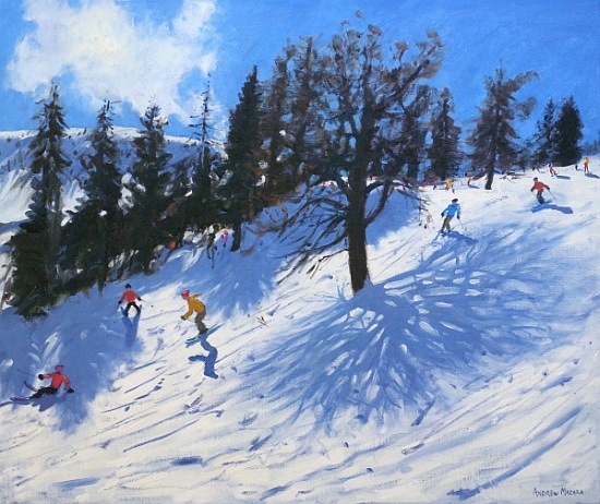 Spring skiers, Verbier à Andrew  Macara