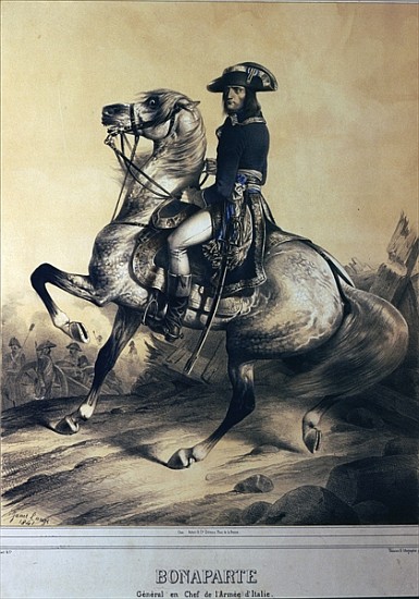 Napoleon Bonaparte as General and Supreme Commander of the Italian army à Ange-Louis (Janet-Lange) Janet