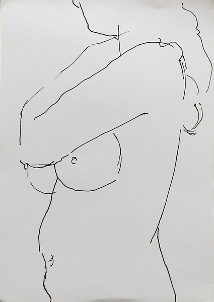 Nude with Folded Arm à Angie Kenber