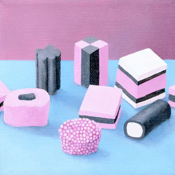 Pink Allsorts, 2003 (oil on canvas)  à Ann  Brain