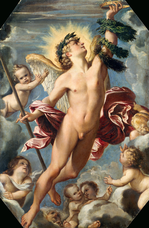 Le génie de la renommée. à Annibale Carracci, dit Carrache