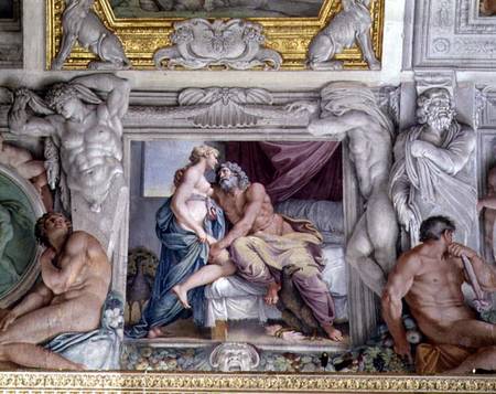 The 'Galleria di Carracci' (Carracci Hall) detail of Jupiter and Juno à Annibale Carracci, dit Carrache