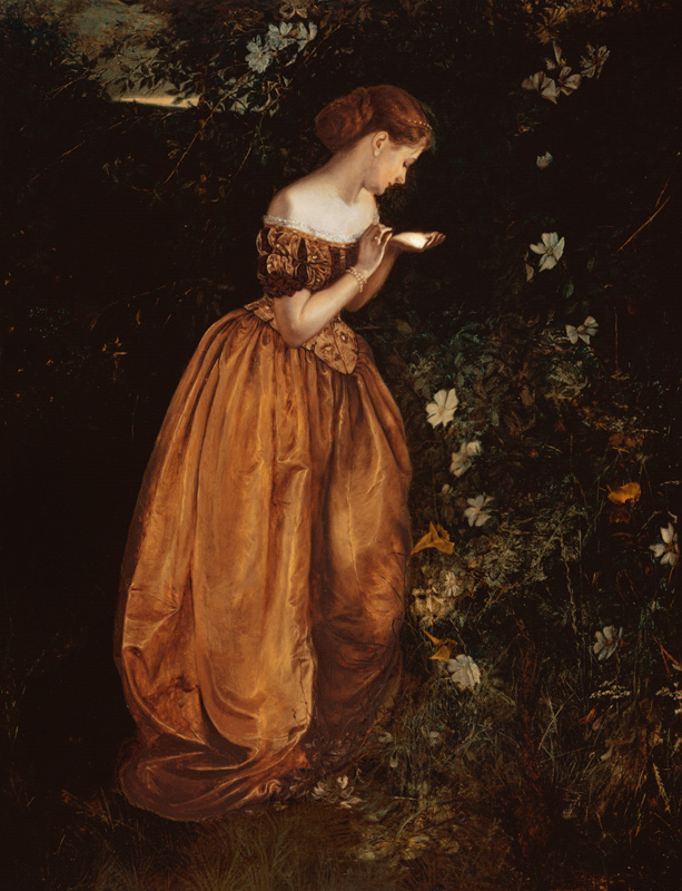 The Glow Worm (oil on canvas) à Annie Louisa Swynnerton
