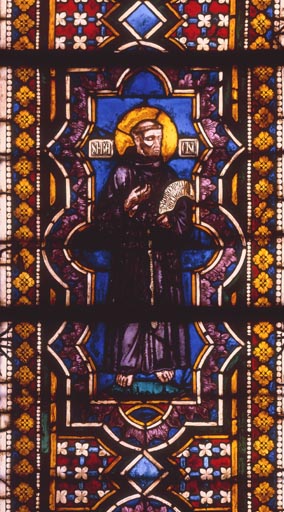Assisi, Glasfenster, Hl.Franz v.Assisi à Auteur anonyme, Haarlem (Pays-Bas)